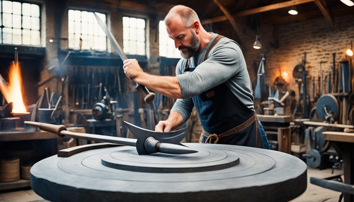 Medieval Swords Sharpened